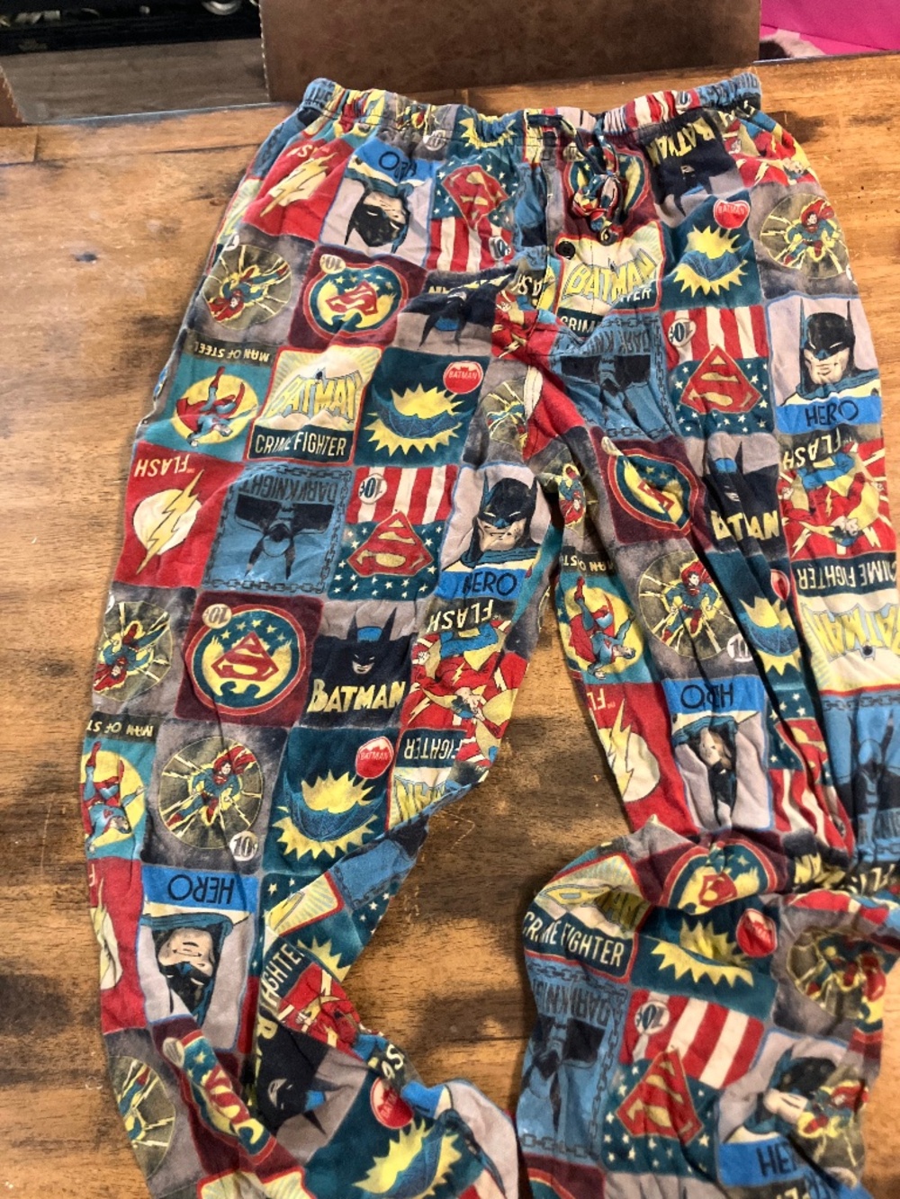 DC Comics Originals Justice League Pajama Pants Large All-Over Comic Print